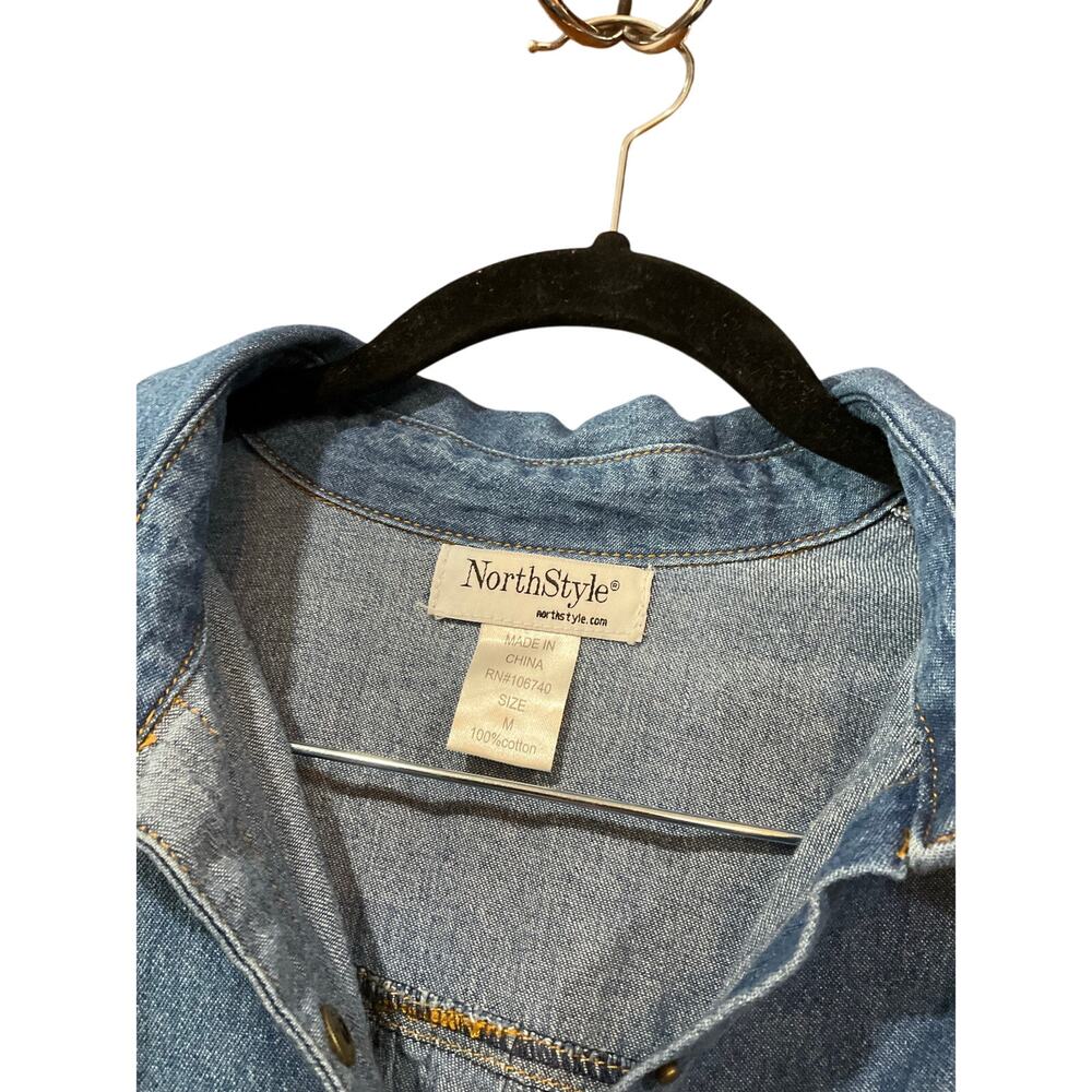 Denim Dress Women Medium NorthStyle 100% Cotton - Picture 2 of 3
